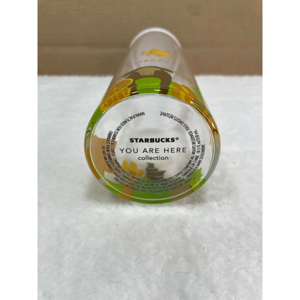 Starbucks‎ Texas Glass Bottle 'You Are Here Collection' NWOT